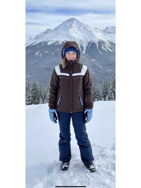 Columbia Girls Ski/Winter Jacket Brown Size 18/20 (XXL) Winter Outdoor Warm